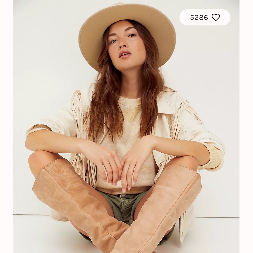 Beautiful leather over the knee boots by Free People